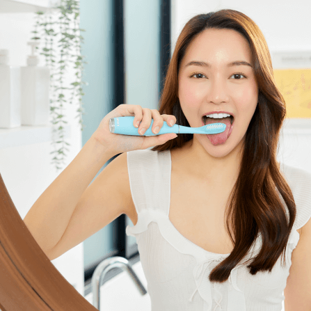 แปรงสีฟันซิลิโคนไฟฟ้า FOREO ISSA 3 Mint_4